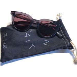 Madewell Adrian Sunglasses in Black Coal Multi